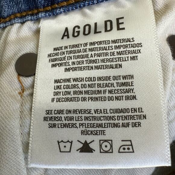 Agolde Toni Mid Rise Straight Jeans in Landmark Size 24 - Picture 8 of 12